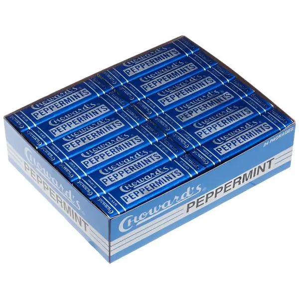 Choward's Peppermint Mints 24 ct. - Soft and Smooth Mints with Peppermint Flavor - 24 Count Pack Candy Snack