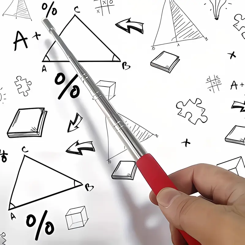 3PCS Telescoping Teacher Pointer Stick 39IN/100CM - Extendable & Retractable Classroom Presentation Tool With Lanyard, Click Stick Pointer For Whiteboard, Teaching Pointing Stick