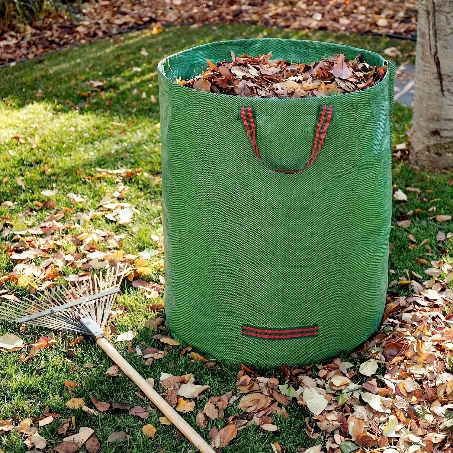 120L Outdoor Gardening Leaf Collection Bag, Garden Tools, Suitable for Home, Lawn, Pool, Garden Waste, Yard, Laundry Room, and Miscellaneous Leaves
