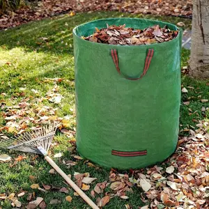 120L Outdoor Gardening Leaf Collection Tool Bag with Handle, Suitable for Lawn, Pool, Garden Waste, Yard, Laundry Room, and Miscellaneous Leaves