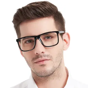 MARE AZZURO Oversized Square Reading Glasses Men Large Readers Big Face