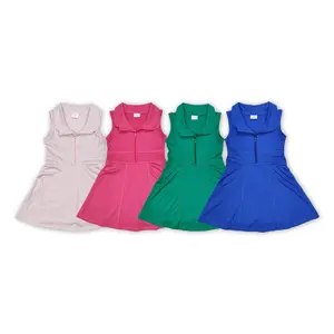 Black Friday -- Multi-Color Option-Athletic Tennis Girls Summer Sleeveless Yoga Dress  Activewear Clothing girlclothes