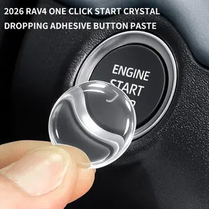 Toyota 2026 RAV4 wildlander Highlander Camry COROLAOne Click Start Crystal Dropping Glue Button Sticker Knob Protective Automotive Parts Complete Refurbishment Kitcar accessories for men women