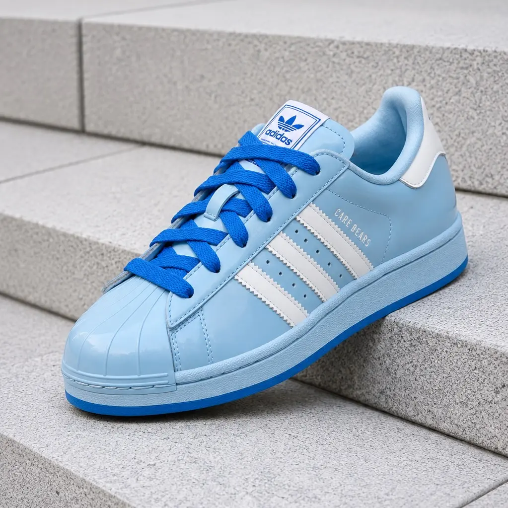 Adidas Superstar II Care Bears Grumpy Bear Women's Fashion Sneaker New