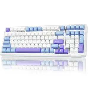 AULA F99 Wireless Mechanical Gaming Keyboard, Numpad Tri-Mode BT5.0/2.4GHz/USB-C Gasket Hot Swappable Custom, Pre-lubed Linear Switches,RGB Backlit Keyboard for PC/Tablet/Xbox/PS5,Office Computer Accessories CreamyKeyboards TikTokShopfalldealsforyou