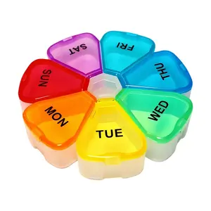 7-Day Pill Organizer Box, Large Capacity, Dustproof Moisture-Proof, Travel Size, Food Grade Safe, Portable Medicine Storage