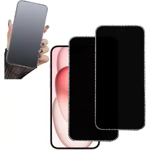 2 count Glitter  Matte Screen Protector suit for  17 Promax/ 16 ProMax, Anti-Spy Bling Shiny Sparkling Tempered Glass Suit for  17 Promax/ 16 ProMax 6.9Inch