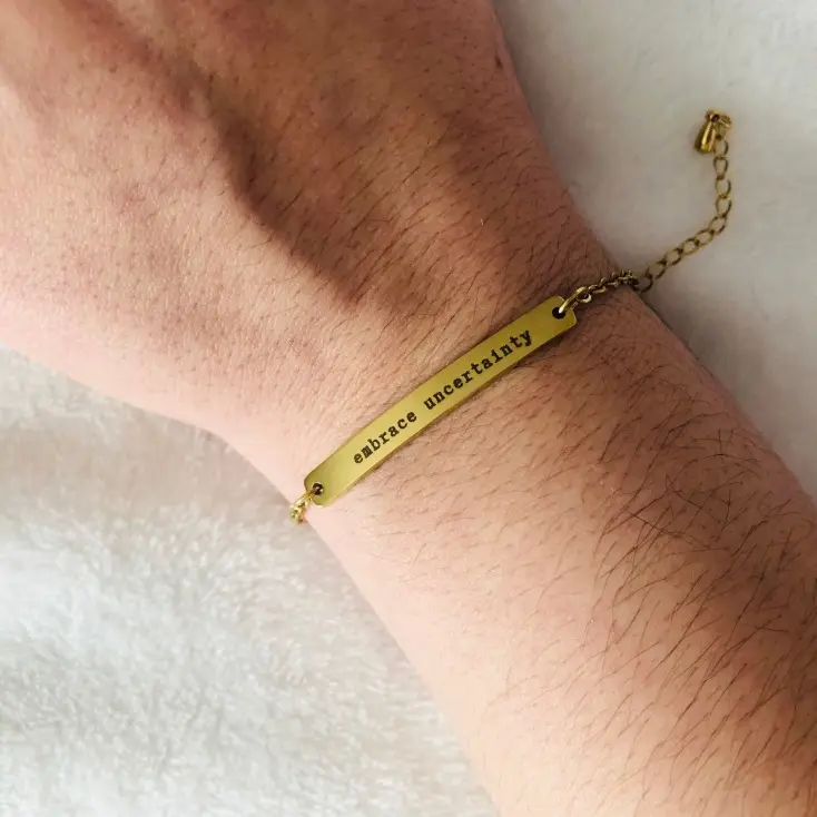 Embrace Uncertainty OCD/Anxiety/Mental Health Bracelet