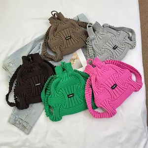 Women's Stylish Handbag with Drawstring Closure - Multiple Vibrant Colors, Trendy Design for Daily Use & Casual Outings