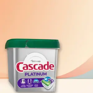Cascade Platinum ActionPacs Dishwasher Detergent Fresh 26ct - Platinum Dishwasher Pods, Fresh Scent, 26ct, for Tough Stains, Sparkling Clean, Travel Size