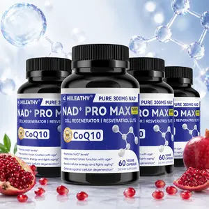 【Buy 1, Get 4】HIILEATHY NAD+ PRO MAX - Premium NAD+ Supplement for Brain Health & Cellular Renewal | Resveratrol + CoQ10 Formula | Anti-Aging & Energy Support-Made in USA