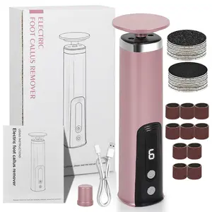 Electric Callus Remover for Feet, 2-in-1 Electric Foot Callus Remover with Sandpaper Discs and Grinding Heads, Foot Filer Dead Skin Scrubber for Women Men