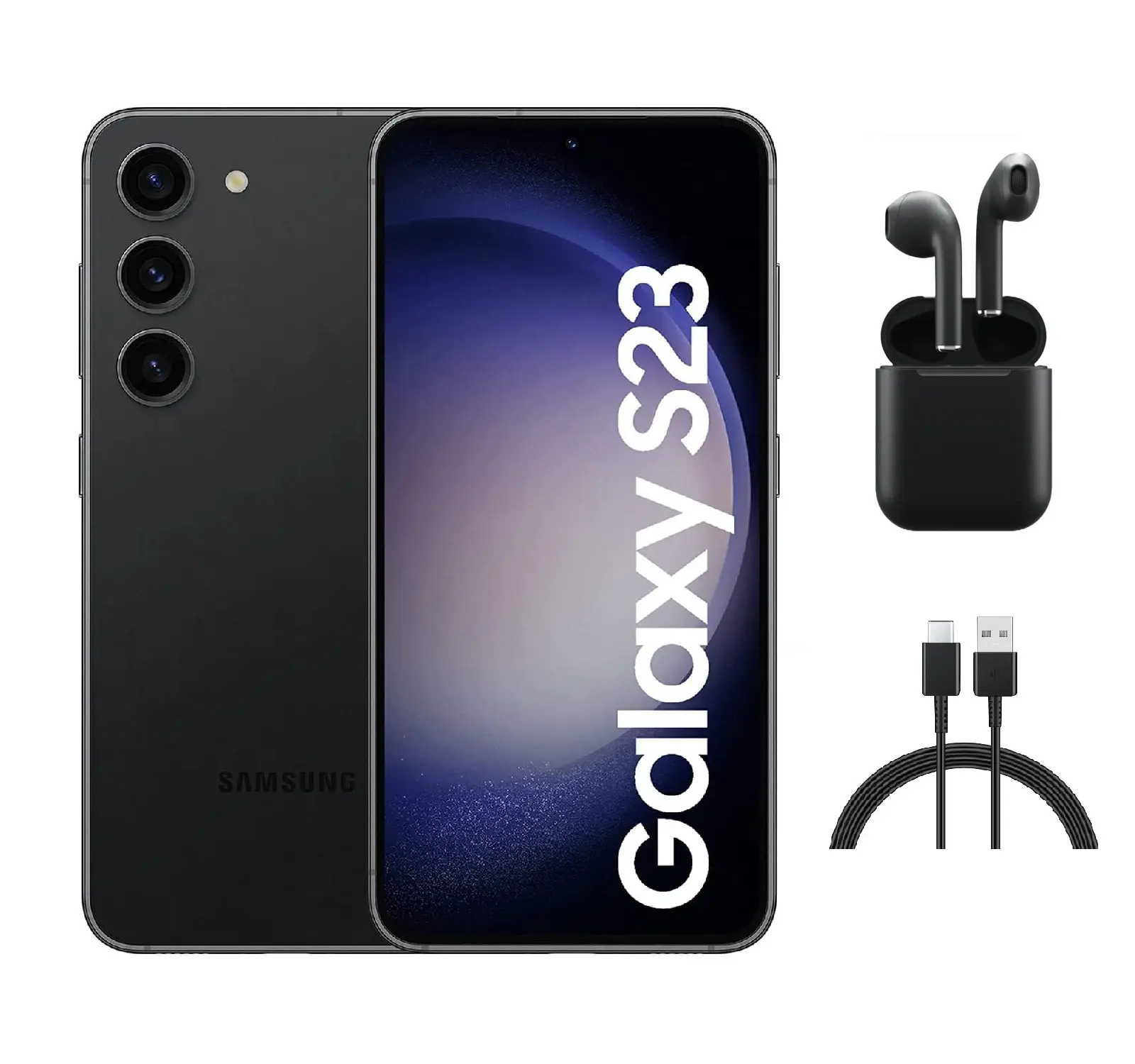 Refurbished Samsung Galaxy S23 5G (Fully Unlocked) S911U Good Condition with Wireless Earbuds & 1 Year Warranty