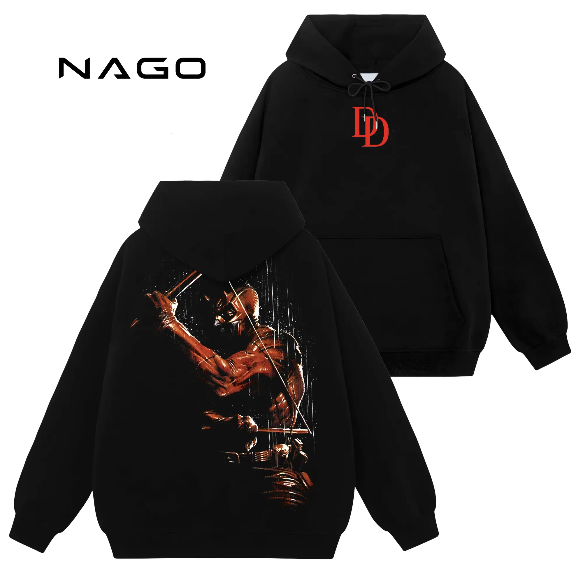 [Nago Shop] Limited Dare Devil #553 Unisex Cotton TShirt Sweatshirt Hoodie Top, Retro 90s Y2K Graphic Seamless Basic Casual Everyday Streetwear Tops, Gift For You