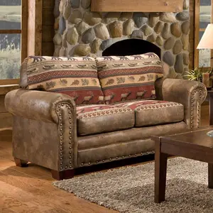 American Furniture Classics 8500-20 19 x 27 x 20 in. Buckskin Ottoman Brown