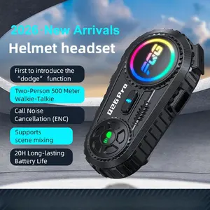 MIDOLA 300-500M Two-Way Intercom Bluetooth Headset 10M Transmission 1000mAh 240H Standby 18H Talk 15H Intercom 20H Music Play Mix Audio AI Voice Assistant Split Mount Auto Answering Multi Language Customizable