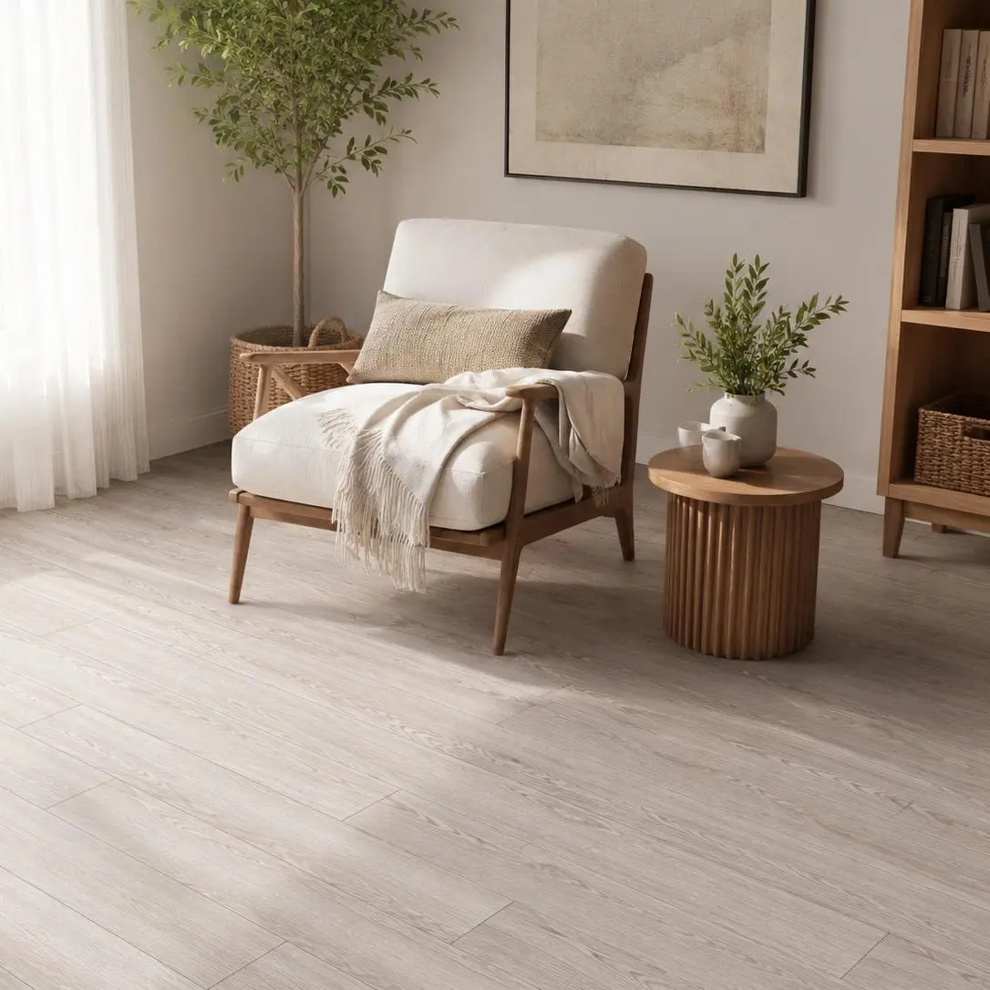 Greige Oak Peel and Stick Vinyl, Self Adhesive Plank Look for Walls, Cabinets, Furniture and Smooth Floors, 17.7 x 118 in