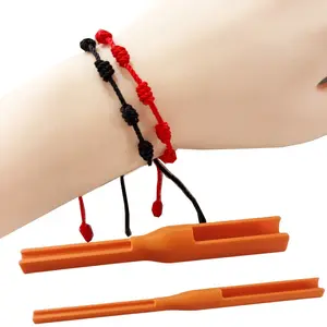 Rose Cord Knotting Tool Set, 4 Pieces for Bracelets Beads Handmade Crafts, Durable Rose Rope Knitting Tools, Ideal for DIY Jewelry Making, Diy Kits