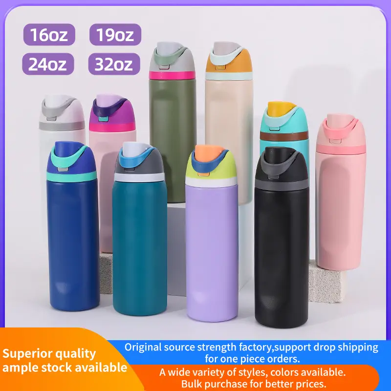 24oz Cat Water Bottle, Stainless Steel Insulated Thermos with Straw ...