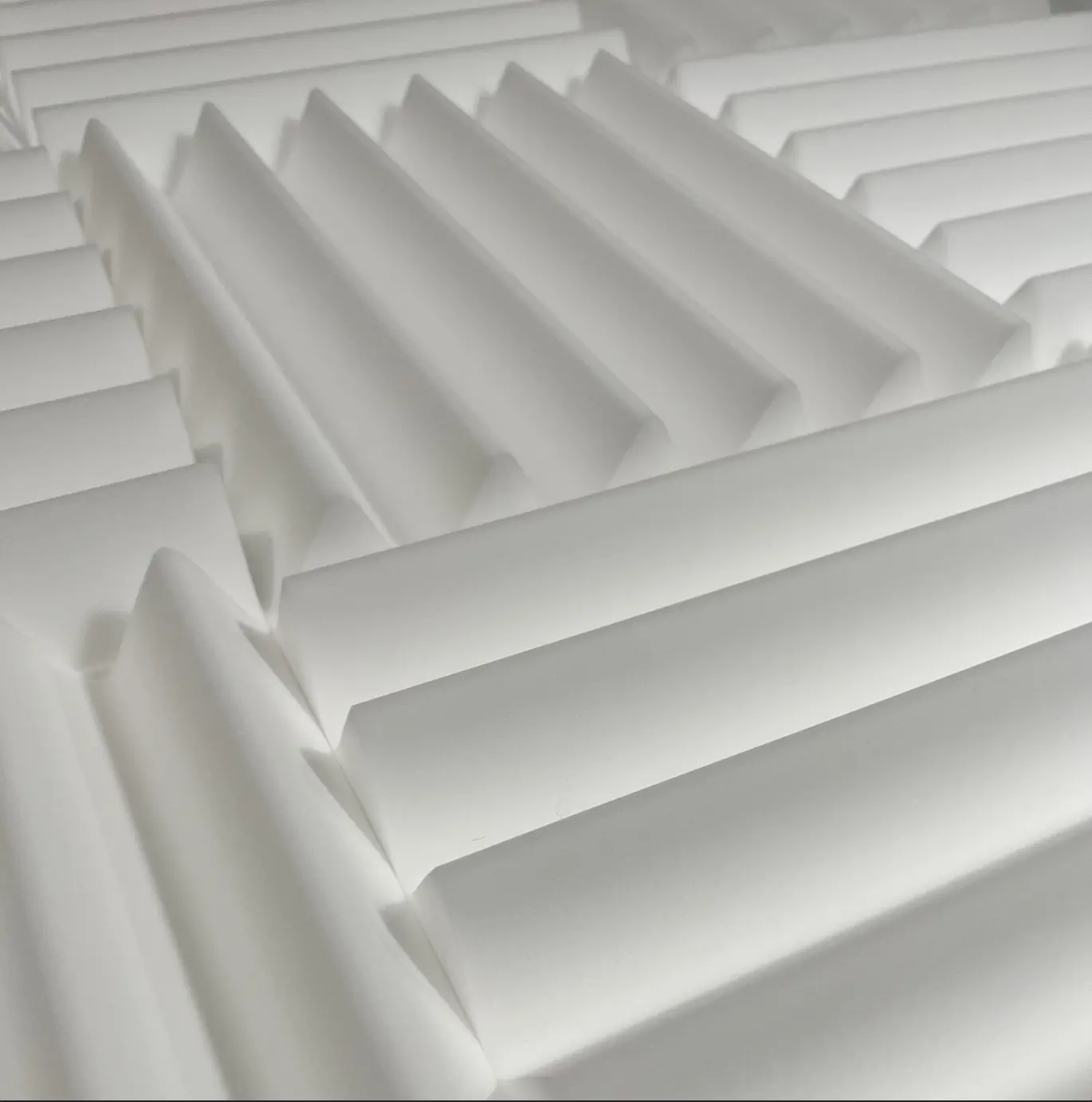 SoundAssured White Acoustic Foam Panels - 12x12x2.5" White Acoustic Tiles - Used For Sound Absorption And Sound Dampening - Perfect For Home Recording Studios, Vocal Booths, Podcasting, Voice Overs, And More