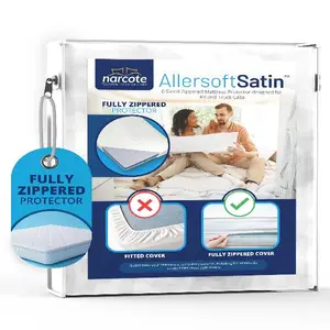 RV 6 Sided Zippered Mattress Protector with Secure Locking Zipper for 38x80 Twin Long. Creates a Natural Seal Around Your Mattress from Dust, Pet Dander, Pollen, Liquids & More. Oeko-Tex Certified