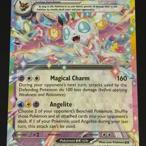 POKEMON- Sylveon ex 086/191 Sv08: Surging Sparks Holo