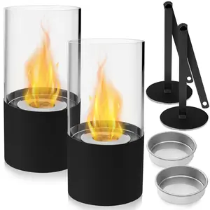2 pack Tabletop Firepit for Indoor or Outdoor, Table Decor, Heating, Accessories