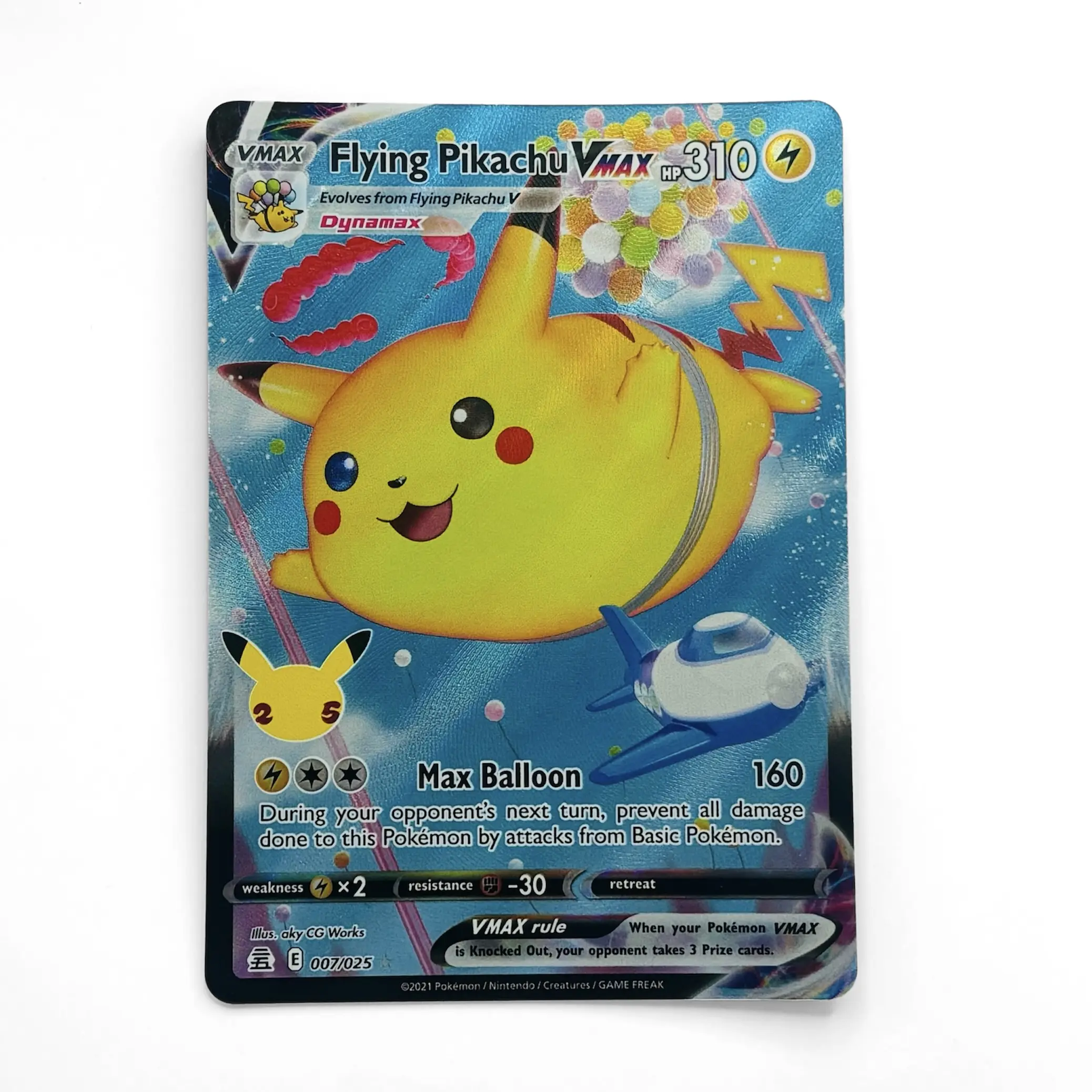 Flying Pikachu VMAX Pokmon Card 2021 Celebrations #007/025 Full-Art Ultra  Rare | TCG Collectible - TikTok Shop
