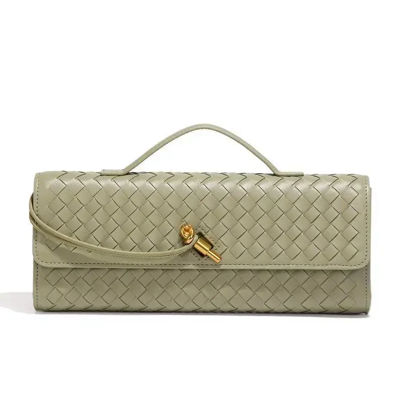 Women's Handmade Woven Evening Bag Leather Shoulder Clutch Handbag Fashion Crossbody Purse Women's Handmade Woven Evening Bag Leather Shoulder Clutch Handbag Fashion Crossbody Purse