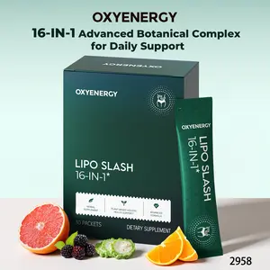 OXYENERGY 16-in-1 Herbal Dietary Nutrition Blend - Plant-Based Health & Wellness Supplement, 30 Packets