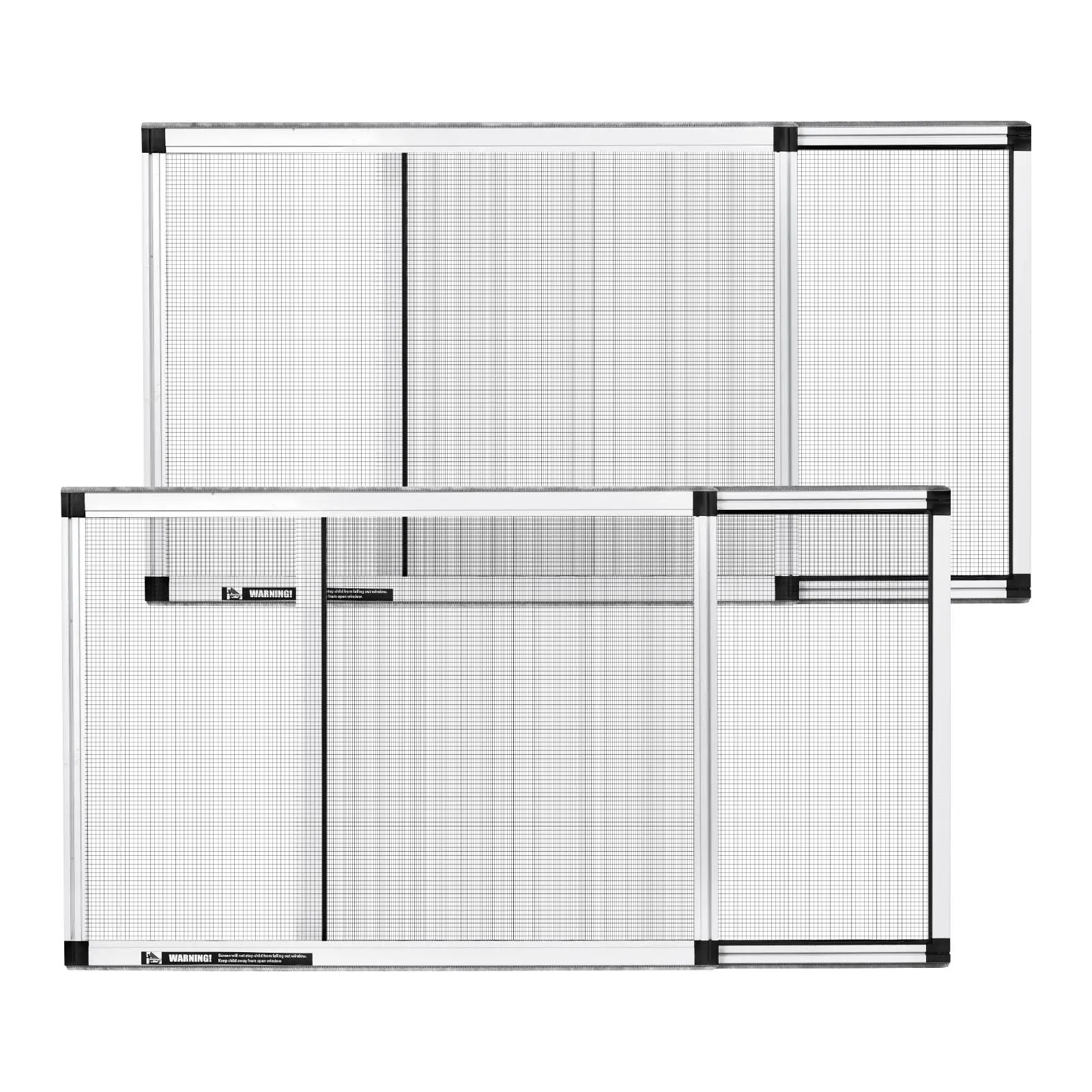 【SummerFinds】VEVOR Adjustable Window Screen, 15" H x 21" - 40" W, 2 Packs Expandable Windows Screens with Aluminum Frame and Durable Mesh, Horizontal or Convert to Vertical Adjustable Installation, for Home House