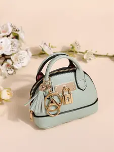 Mini Shell Design Leather Coin Purse, Keychain Organizer Bag, Keychain Function, Compact Wallet for Coins and Keys, Stylish Accessory for Everyday Use, Keychain Wristlet Wallet