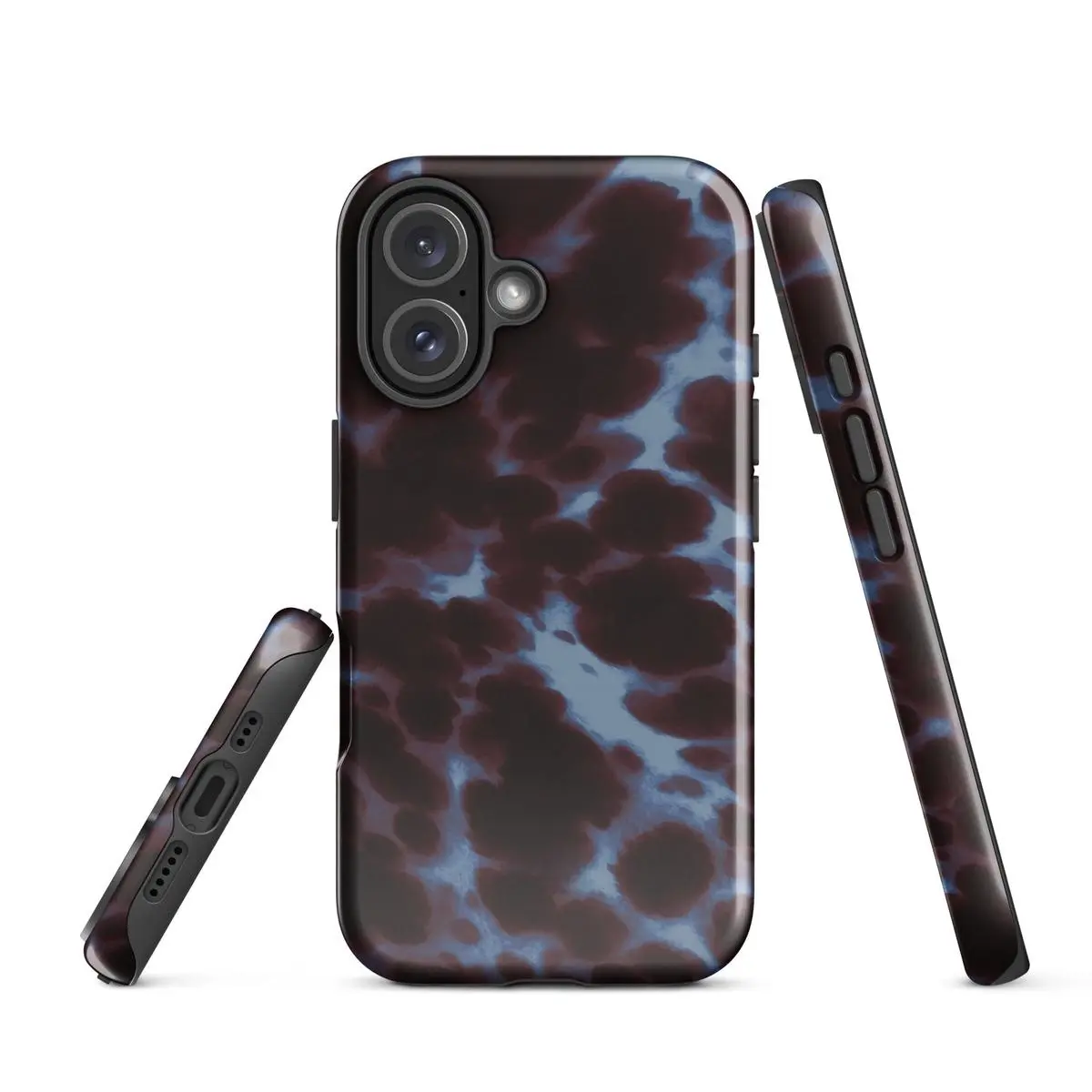 Blueberry Ember Luxury iPhone Case |   Brown Crystal Sparkle Aesthetic |   Clean Girl Slim Phone Case For iphone 17 pro case iphone 16 pro max case 15 14 13 12 11 & Samsung S25 S24 S23 Ultra Fe