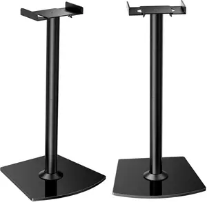 Perlegear PGSS2 Universal Speaker Stands Pair with Cable Management, 33.6-inch Stands for Bookshelf, Satellite, and Surround Sound Speakers, Supports up to 22 lbs.