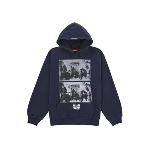 Supreme Men's Wu-Tang Clan Hooded Sweatshirt Navy, from StockX