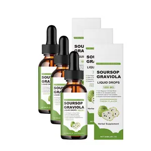 【GRAB 3 NOW】Soursop Graviola Liquid Drop for Cell Support & Regeneration, Immune System and Gut Health Support, Pure Soursop Bitters Liquid, High Absorption,Natural Flavor Herbal Energy Supplement Edible Healthcare Boost Fitness Dietary