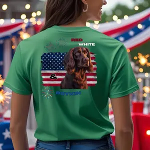 Red White and Boykin Spaniel Unisex Tshirt
