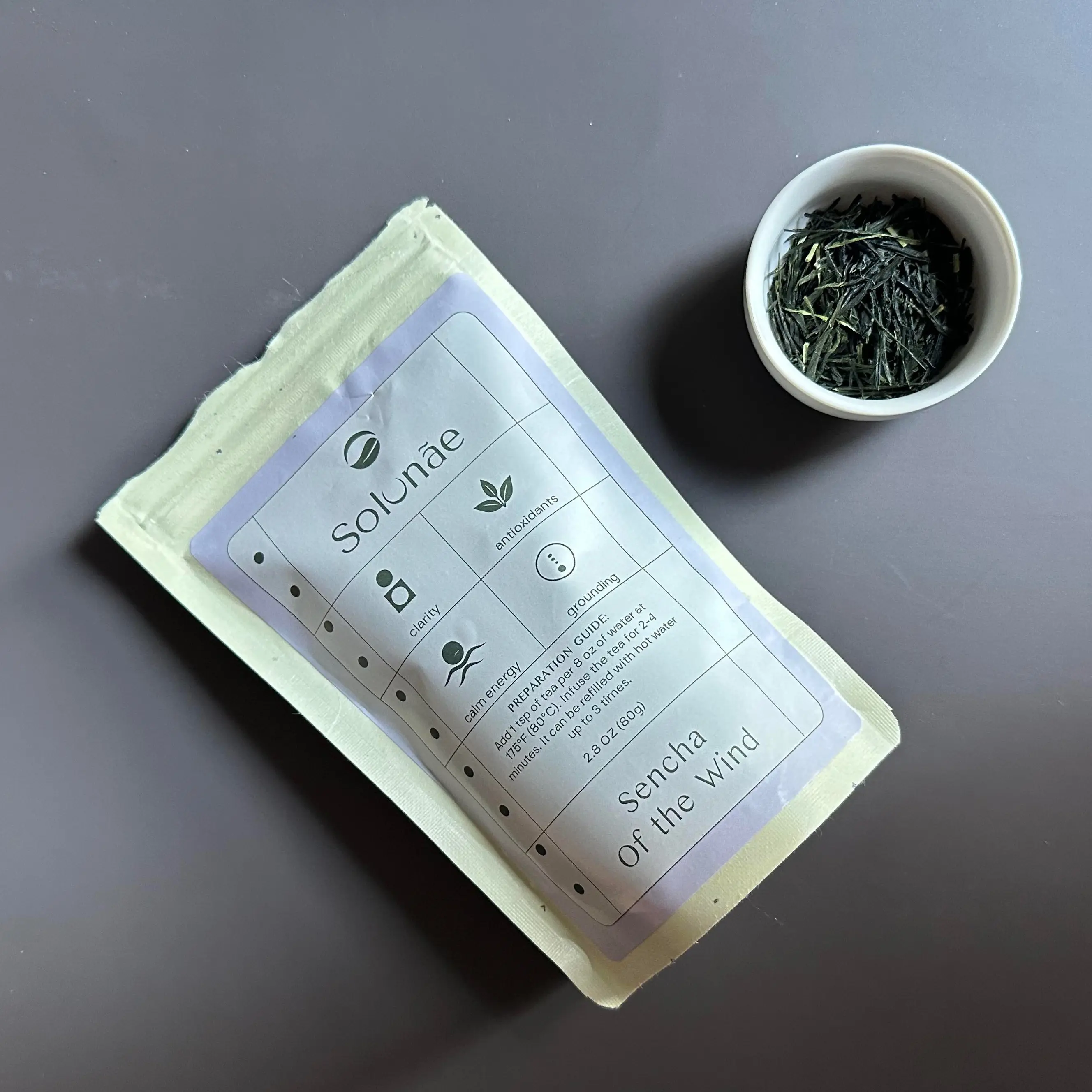 Sencha of the Wind Green Tea - Premium Quality Loose Leaf for Refreshing Brews with Fresh Grass Aroma & Natural Energy