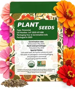 HOME GROWN Zinnia Dahlia Seeds Pack for 2026 Non GMO 200 Flower Seeds | Vibrant Zinnia Elegans for Pollinator Gardens, Borders & Containers | Easy-to-Grow Outdoor Blooms outdoor garden planting