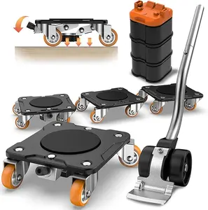 ONEON Furniture Mover Plus Parked Edition with Furniture Lifter, Periodic Moving Needs, Parking Lock Design, Lock Dollies for Long-Term Stability of Heavy Items, No Frequent Setup & Removal