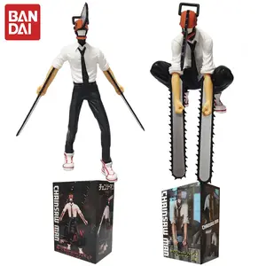 Anime Chainsaw Man Figure 2pcs Set Denji Action Figural 14-17cm Car Decoration Doll PVC Model Collection Toys Children Gifts