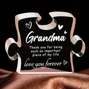 Acrylic  Gift for Grandma - Christmas, Birthday, Mother's Day & Thanksgiving Present from Granddaughter/Grandson -  Home Decor Gift Idea Signs