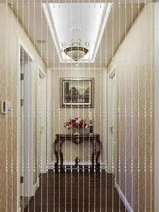 Thy Home Acrylic Beaded Ball Curtain - Realistic Hanging, Exotic Look, 31.5"x72", Easy Trimming, Door/Window Decor, Room Divider, Beaded Curtain