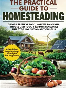 The Practical Guide to Homesteading: Affordable Step-by-Step Strategies for Beginners—Grow & Preserve Food, Harvest Rainwater, Choose Livestock, Explore Renewable Energy, & Live Sustainably Off-Grid Paperback