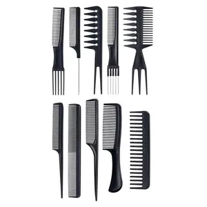 10pcs/20pcs Hair Styling Combs, Plastic Salon Makeup Combs, Heatless Styling Tools, Hair Clips, Cutting Combs for Women, Hair Brush, French Combs, Hair Care Comb