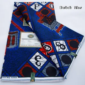 Dutch Wax Ankara Wax Dutch Cotton Fabric 6 Yards Printed by Visco in Holland for Fashion & DIY Projects