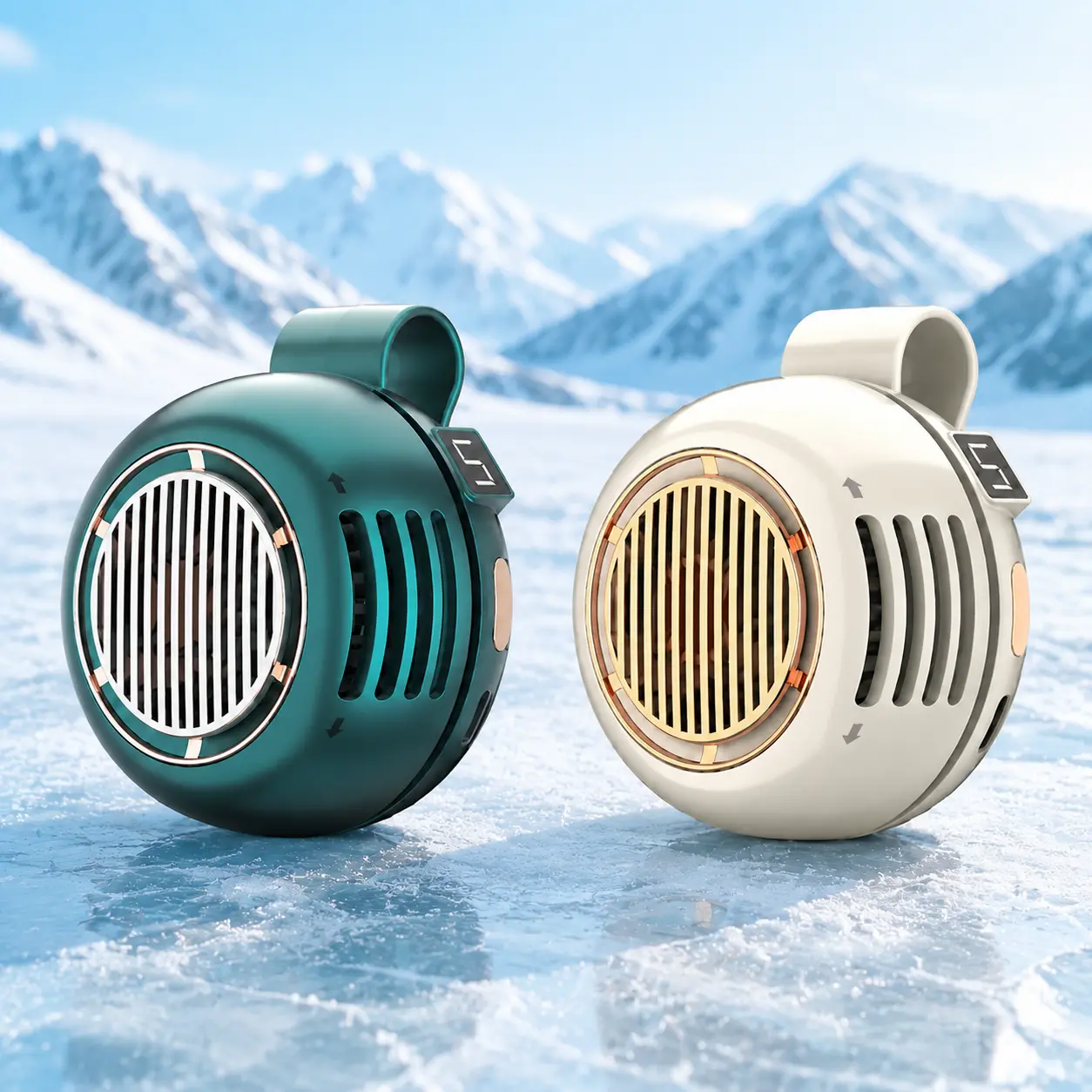 Bladeless Portable Fan, Multifunctional Battery-Powered 5-Speed Silent Rechargeable Waist-Mounted Personal Fan, Eco-Friendly Outdoor Travel Accessory for Father’s Day Holidays Gift,portable fan in club, Adjustable Fan, Rechargeable Pocket Fan