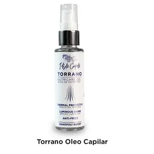 I Belli Capelli Torrano NutriCare Finishing Oil (60ml/2.0 fl.oz) - Grape & Avocado Infused Hair Treatment, Strengthening, Repairing, Nourishing, Lightweight Natural Heat Protectant for Frizzy, Silky, Shiny, Glossy Hair