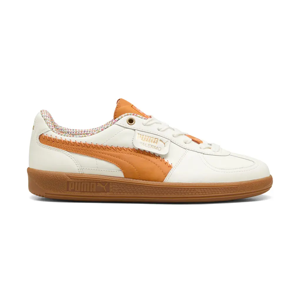 PUMA Mens X Squid Game Palermo Lace Up Sneakers Shoes Casual - Off White, Orange PUMA Mens X Squid Game Palermo Lace Up Sneakers Shoes Casual - Off White, Orange
