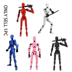 Jointed Doll Toy Model, 3D Trendy Action Figure, Multi-Jointed Moveable Design, DIY Assembly Digital Character, Desktop Decoration, Articulated Fidget Figurines, Multi Jointed Collectible